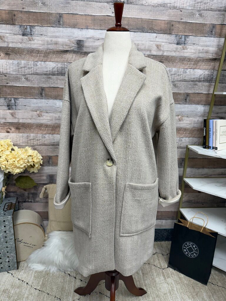 Tribal Jeans beige trench coat