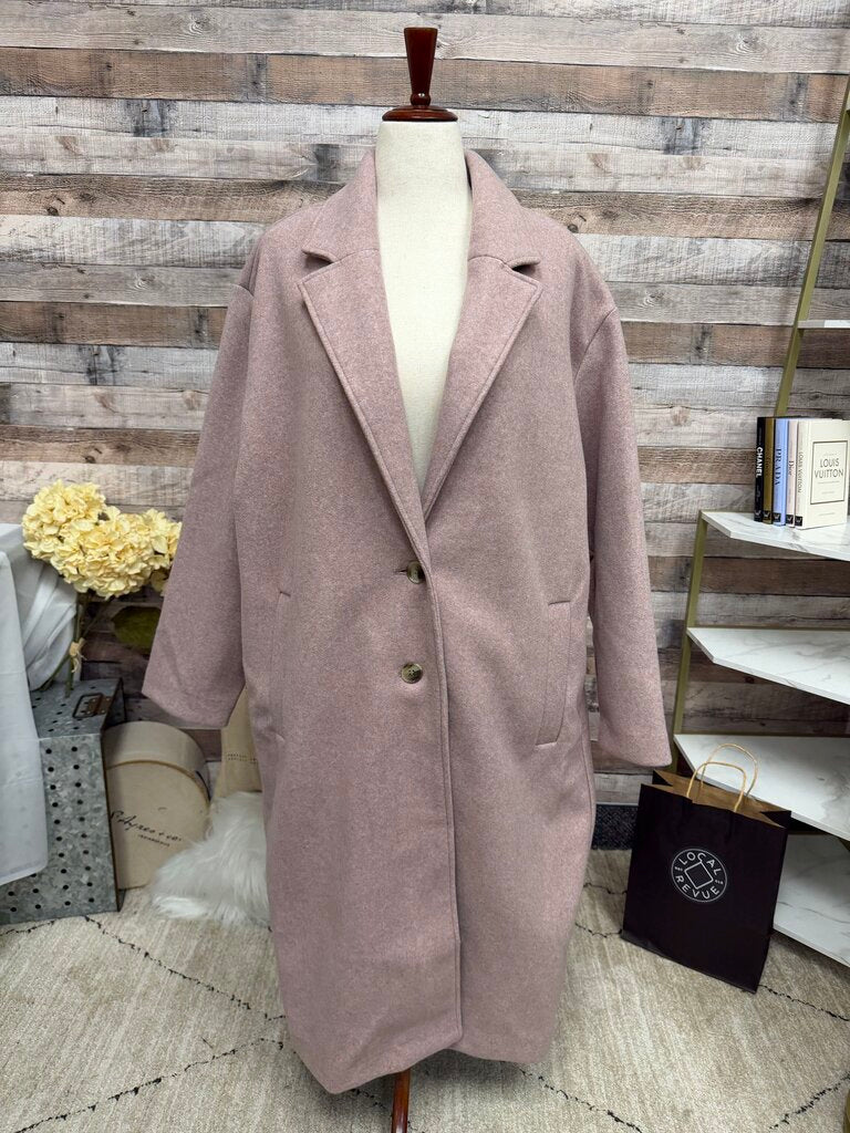 Old Navy pink trench coat