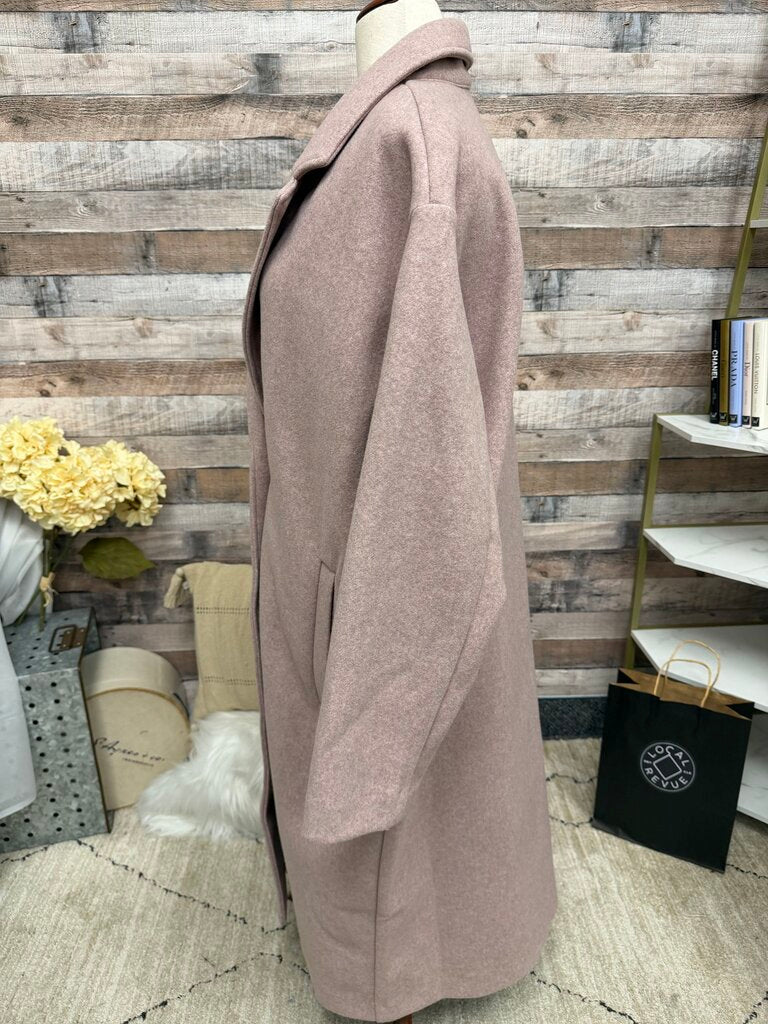 Old Navy pink trench coat