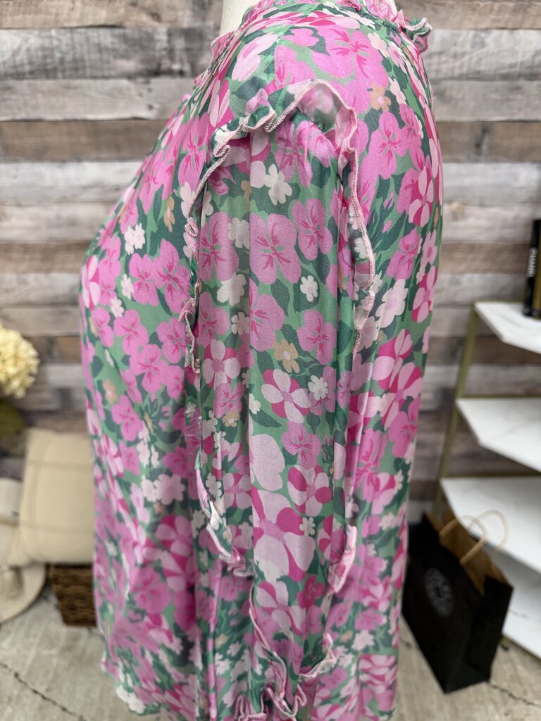 Vineyard Vines pink floral long sleeve blouse Vineyard Vines Pink XL women BLOUSES