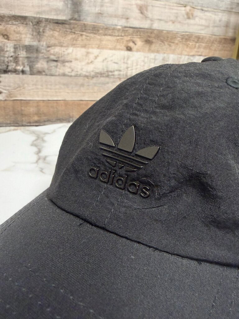 Adidas NWT black nylon baseball hat women's fit Adidas black OS women HATS