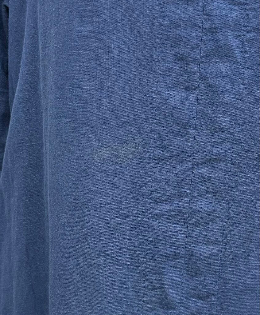 Terzo Millennio navy blue 3/4 sleeve linen dress Terzo Millennio Navy XL women DRESSES
