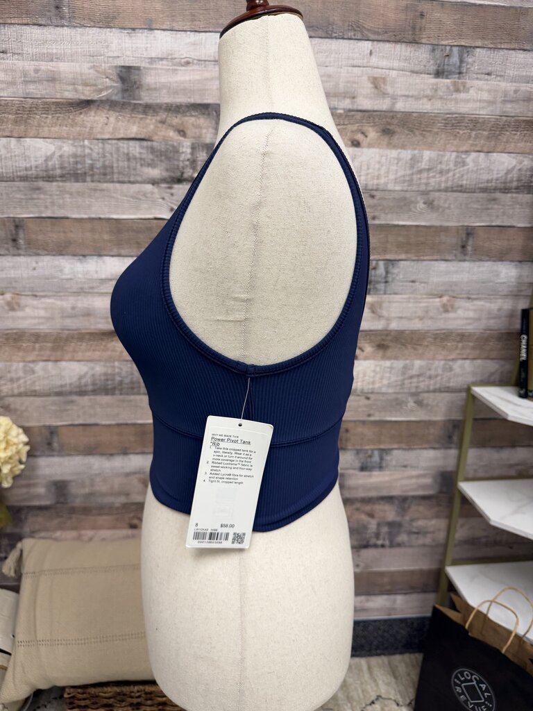 Lululemon NWT blue power pivot tank Lululemon blue 8 women TANK TEES