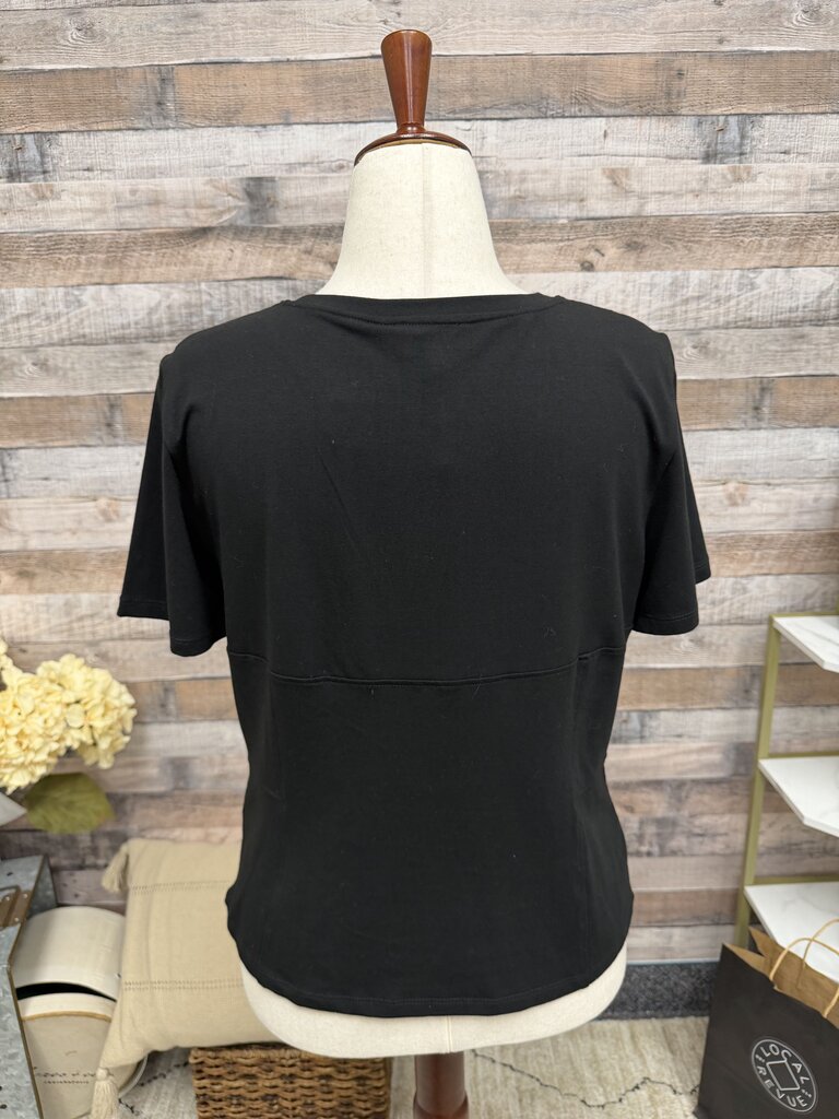 Jason Wu NWT black fitted tee w/ seam details Jason Wu Black XL women TOPS