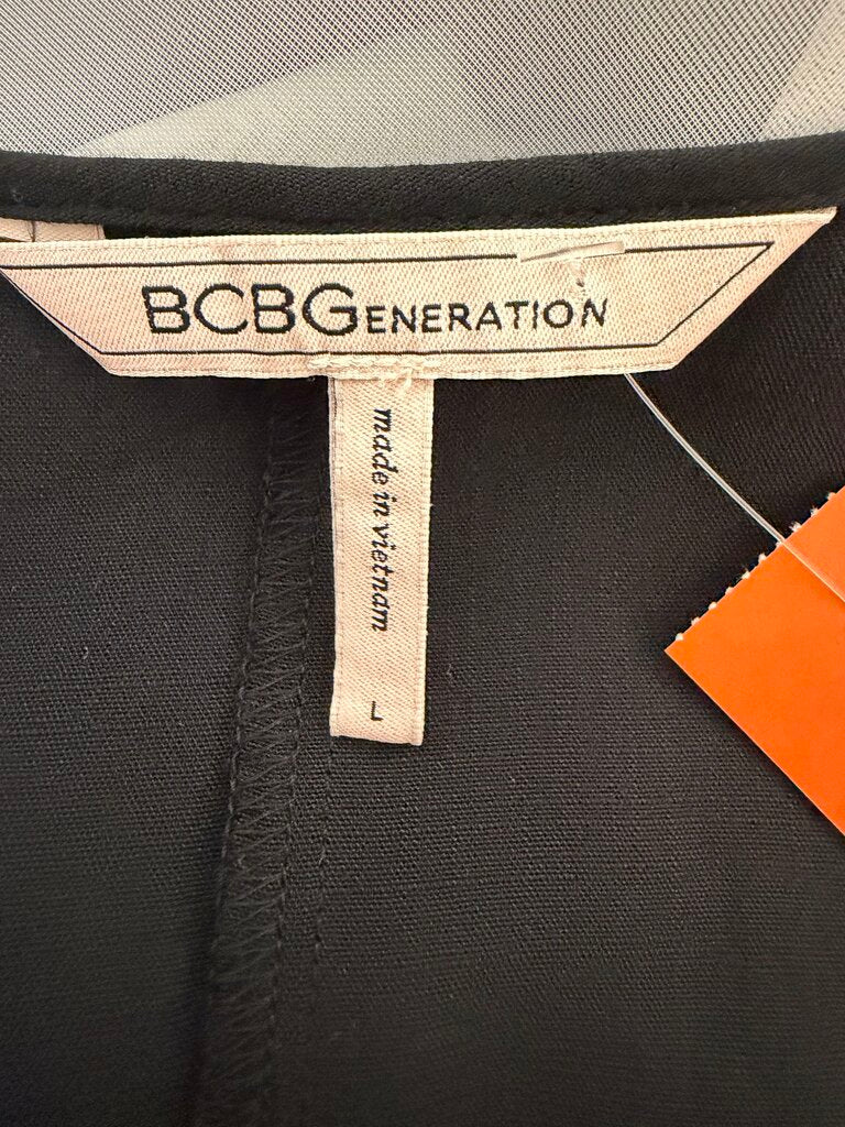 BCBGeneration black wrap tie crop top BCBGeneration Black L women TOPS