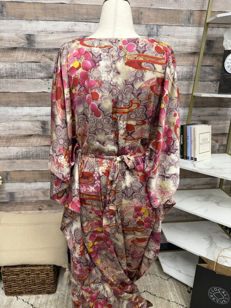 Aakaa NWT pink/cream paisley tunic maxi dress Aakaa Pink/Cream L women DRESSES