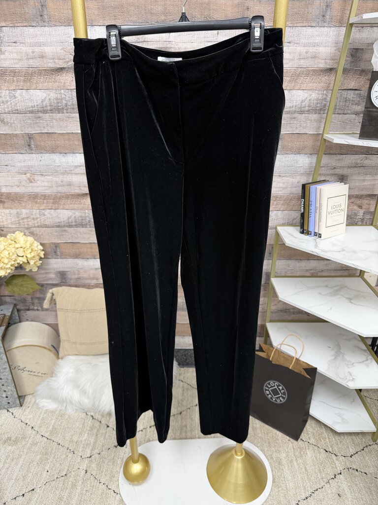 Sofia Jeans black velvet wide-leg pants Sofia Vergara Black 12 women PANTS