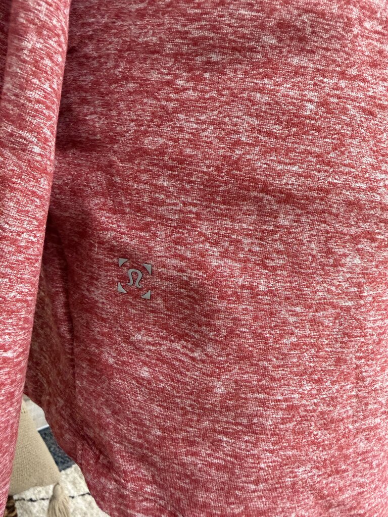 Lululemon heather red 1/4 zip long sleeve top Lululemon Red XL women TOPS