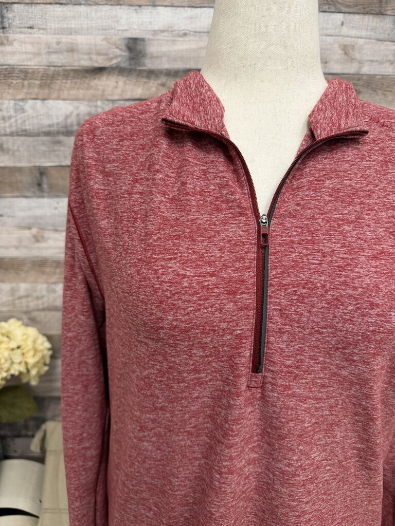 Lululemon heather red 1/4 zip long sleeve top Lululemon Red XL women TOPS