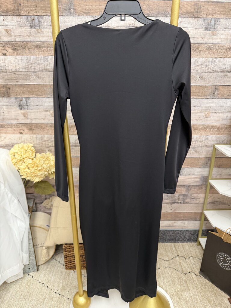 Popilush black built-in shape wear long sleeve dress Popilush black L women DRESSES