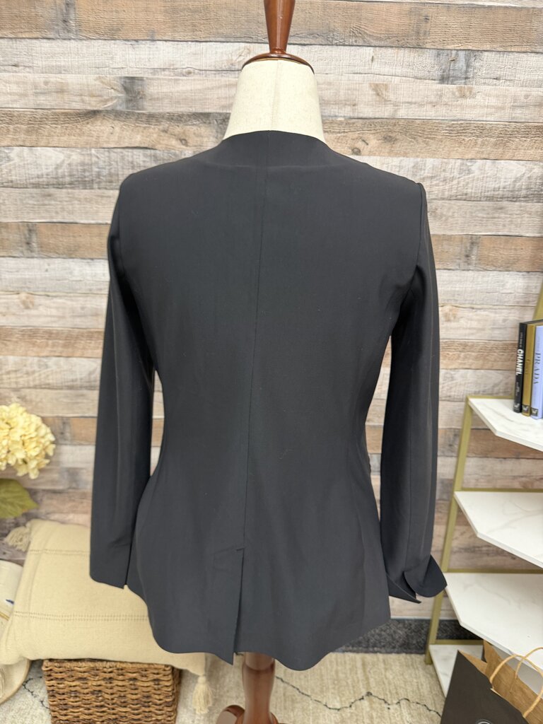 Athleta black one button blazer Athleta Black 10 women BLAZERS
