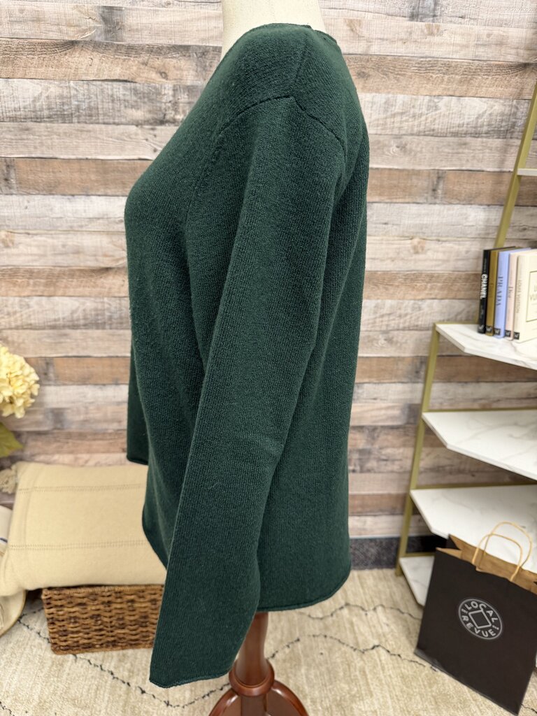 Calvin Klein Green Crew Neck Sweater Calvin Klein Green Large women SWEATERS