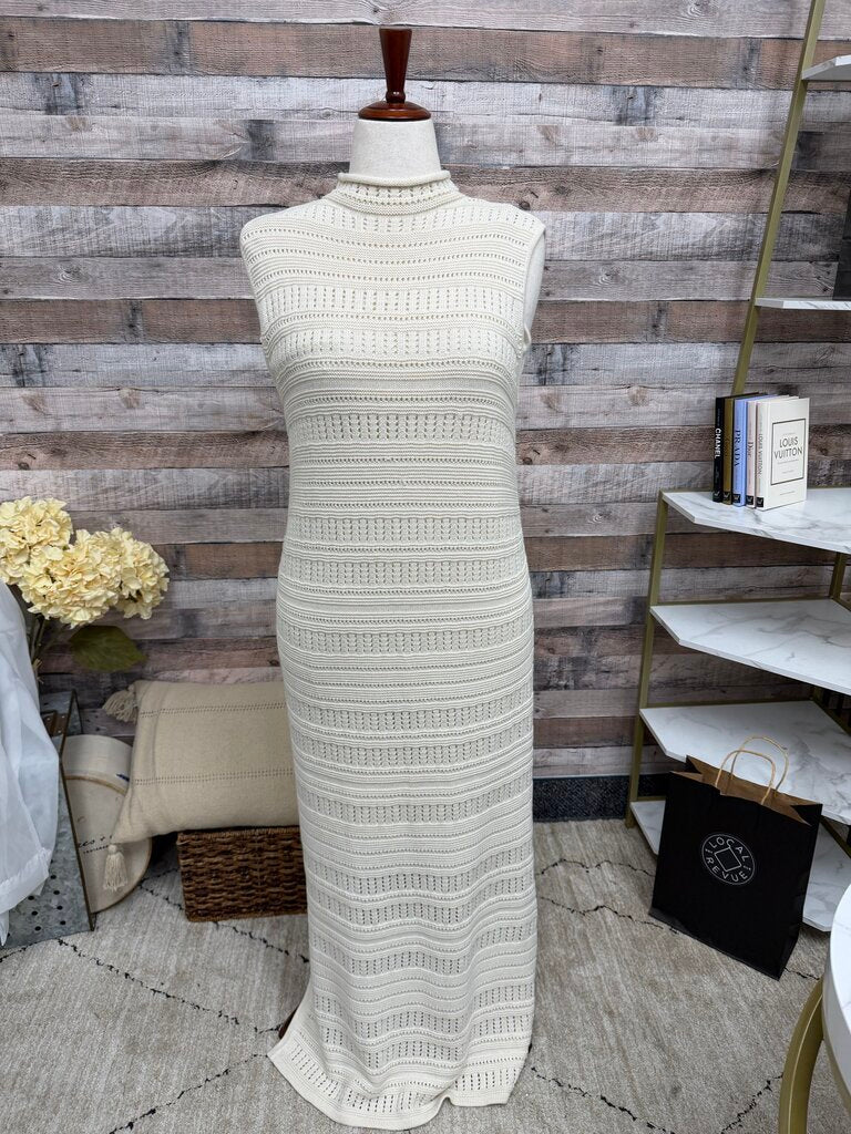 Haven Well Within NWT cream crochet maxi dress Haven Well Within Cream M women DRESSES