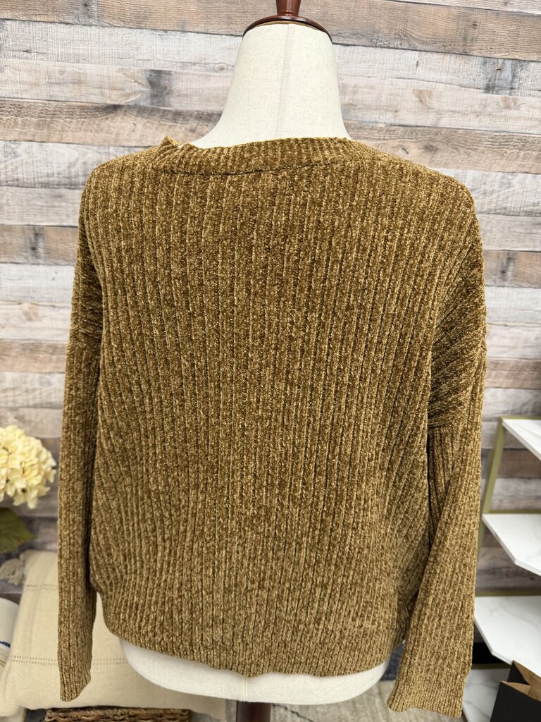 Sanctuary bronze fuzzy knit cardigan Sanctuary brown L women CARDIGANS