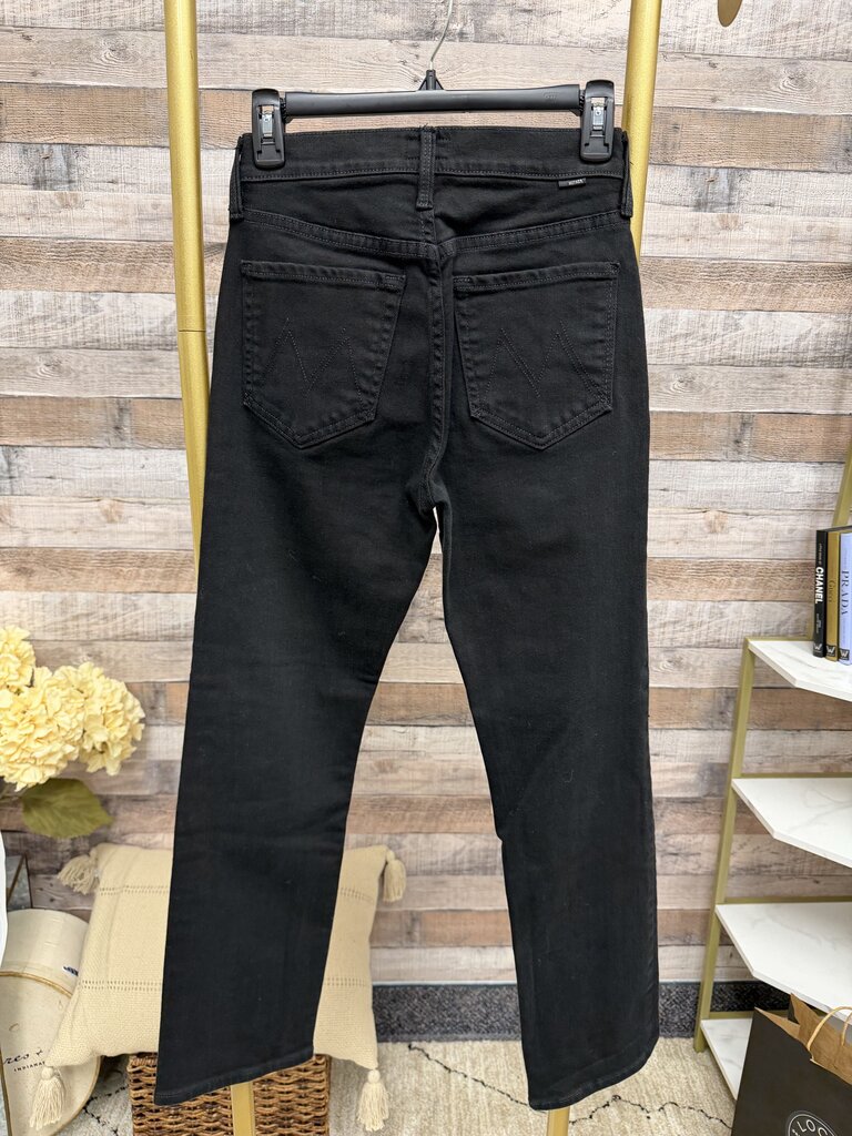 Mother Black Tomcat Ankle Jean Mother Superior Black 25 women TOPS