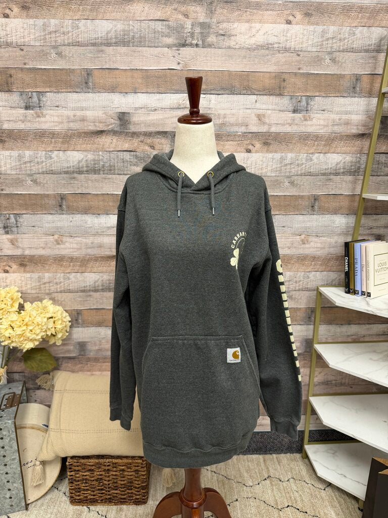 Carhartt Gray Hooded Sweatshirt Carhartt Gray Small women SWEATSHIRTS/HOODIES