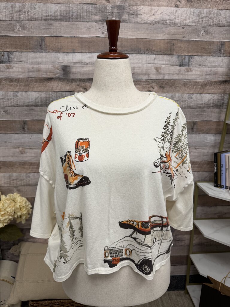 We The Free Cream Mountain View Graphic Tee We The Free Cream Medium women TOPS