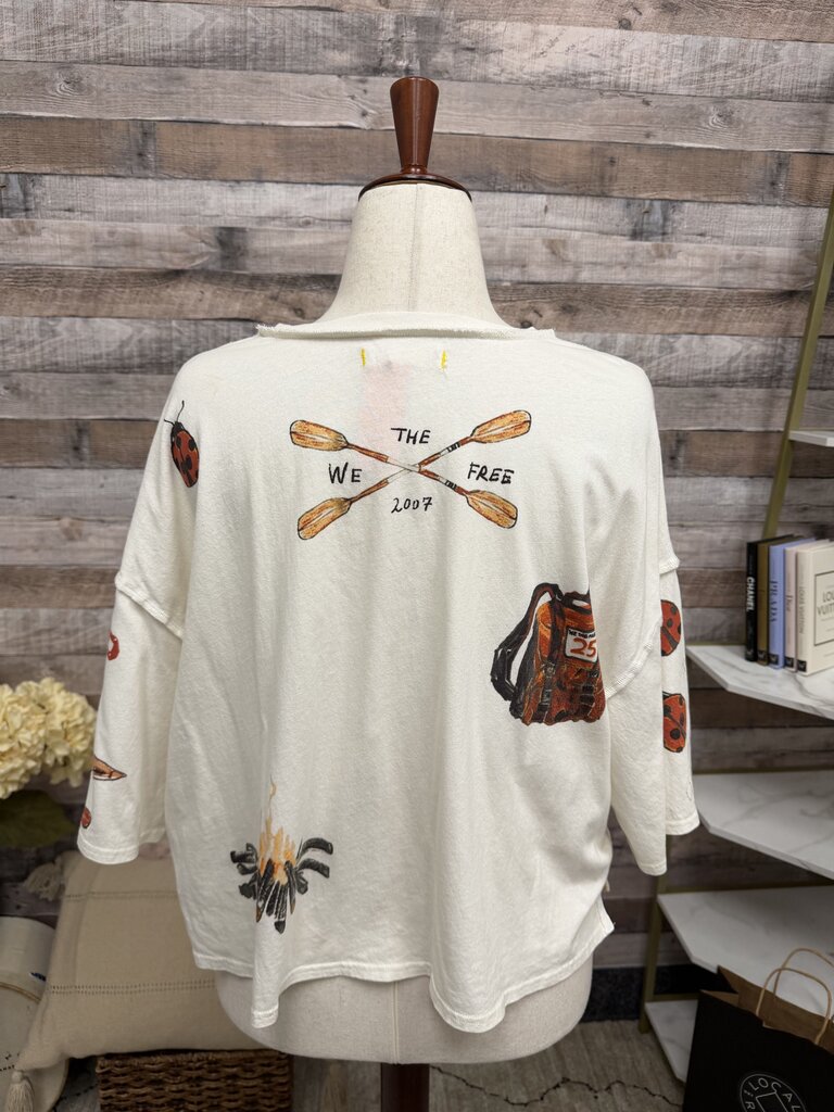 We The Free Cream Mountain View Graphic Tee We The Free Cream Medium women TOPS