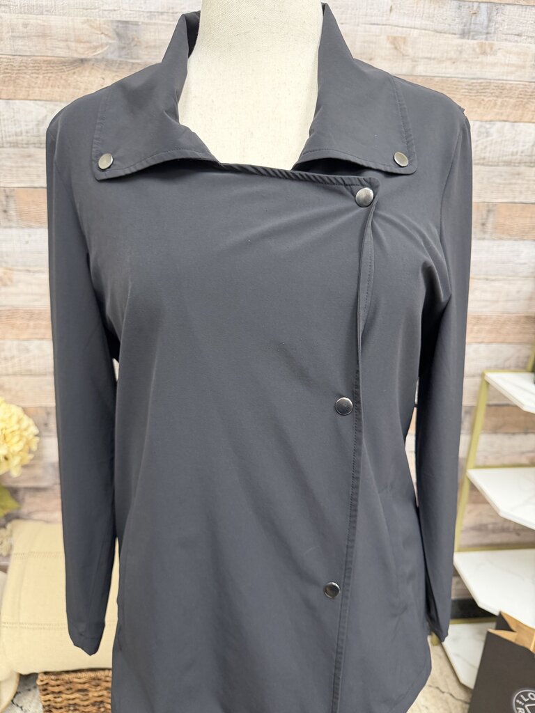 Nic+Zoe Black Shirt Jacket Nic+Zoe Black Medium women JACKETS & COATS