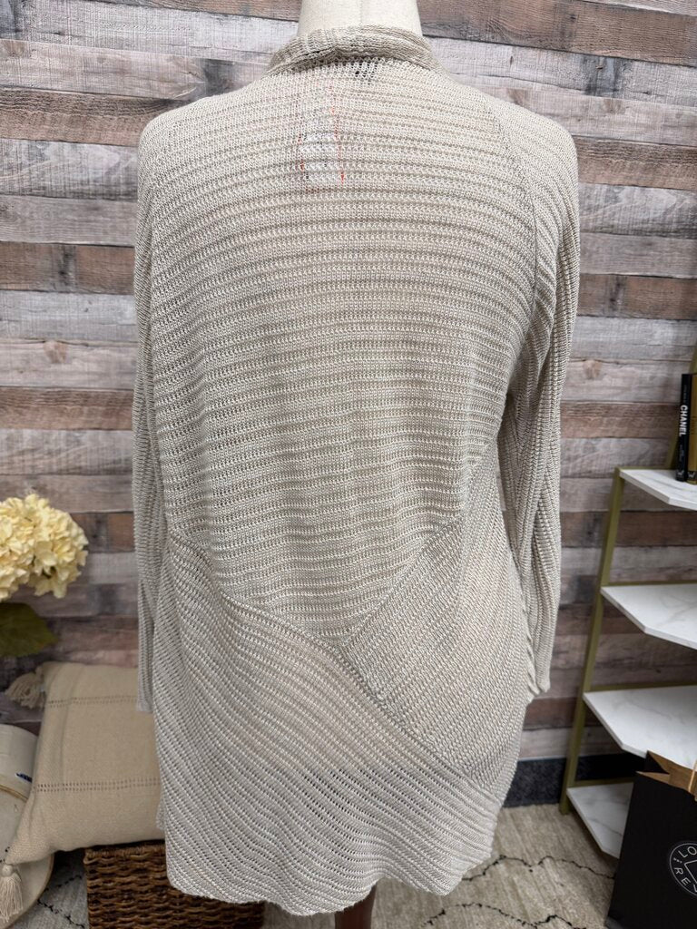 Eileen Fisher Oatmeal Open Front Cardigan Eileen Fisher Oatmeal 1X women CARDIGANS