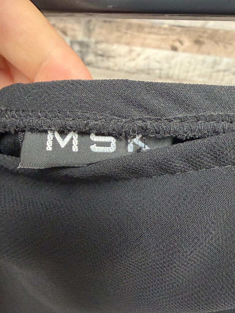MSK Black W/ Ruffle Hem Skirt MSK Black Small women SKIRTS