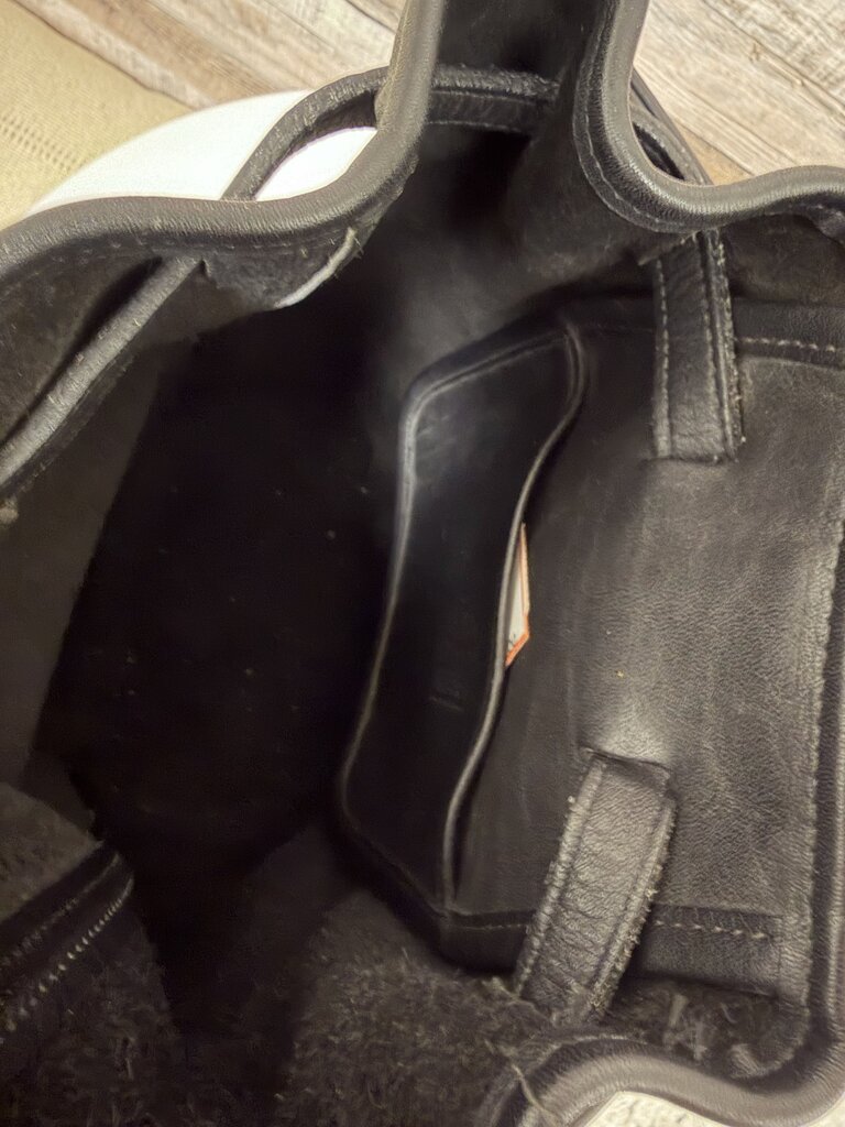 Coach Black Leather Bucket Backpack 9992 Coach Black OS BAGS