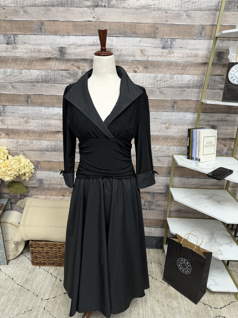 Jessica Howard Black Portrait Collar Cocktail Dress Jessica Howard Black 6 women SPECIAL OCCASION