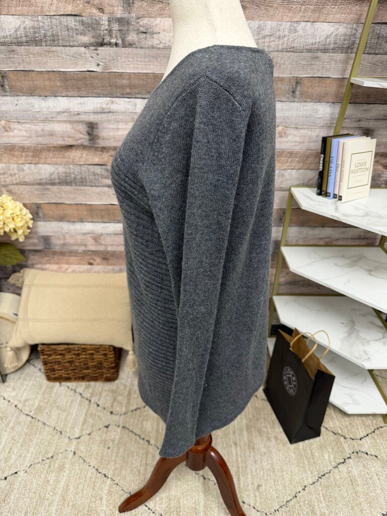 Griffen Cashmere grey asymmetrical hem sweater Griffen Cashmere Grey M women SWEATERS