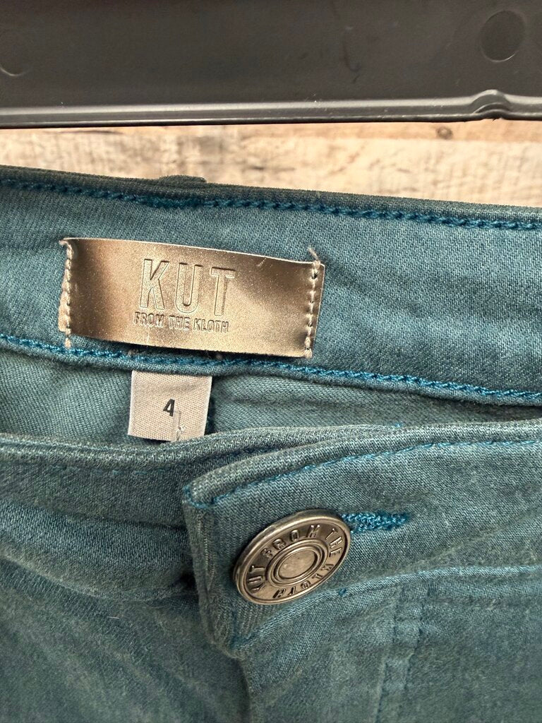 Kut from the Kloth teal wide leg pants Kut From The Kloth teal 4 women PANTS