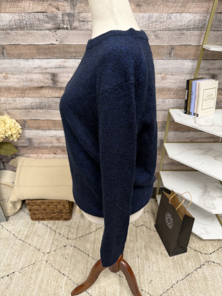 Banana Republic navy glitter crewneck sweeter Banana Republic Blue S women SWEATERS