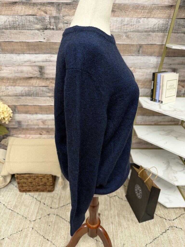 Banana Republic navy glitter crewneck sweeter Banana Republic Blue S women SWEATERS