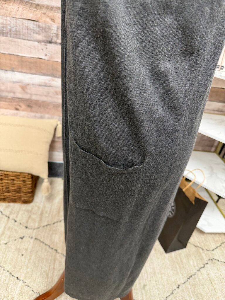 Catherine Malandrino grey long sleeveless open front cardigan Catherine Malandrino Grey S women CARDIGANS