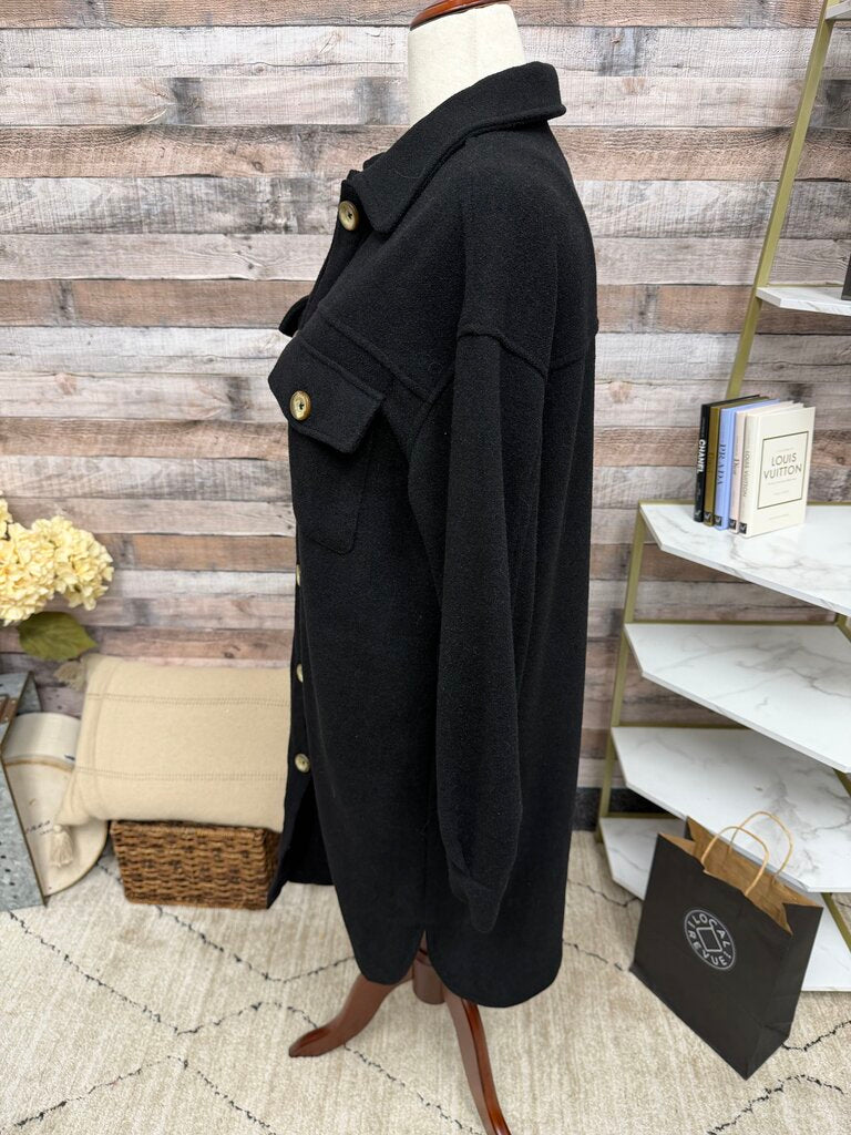Z Supply Black Oversized Shacket NWT Z Supply Black Medium women JACKETS & COATS