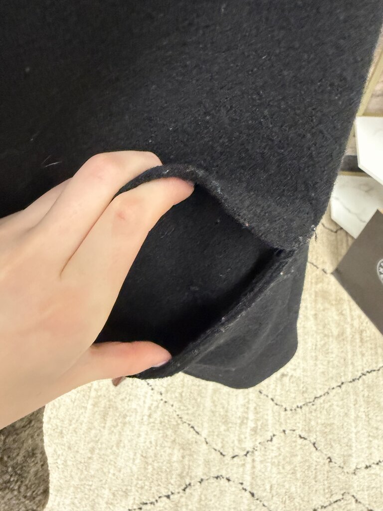 Hilary Radley Black Wool Coat W/ Faux Far Collar Hilary Radley Black 14 women JACKETS & COATS