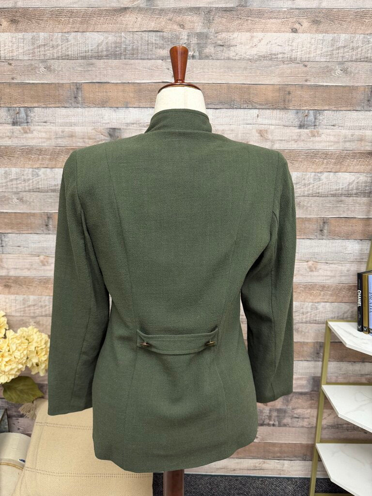 Regina Kravitz Olive Green Military Style Double Breasted Jacket Regina Kravitz Olive Green 12 women JACKETS & COATS
