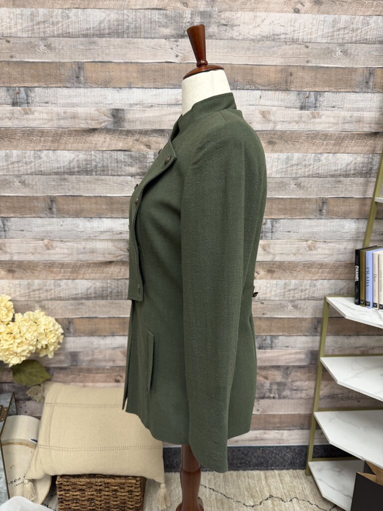 Regina Kravitz Olive Green Military Style Double Breasted Jacket Regina Kravitz Olive Green 12 women JACKETS & COATS