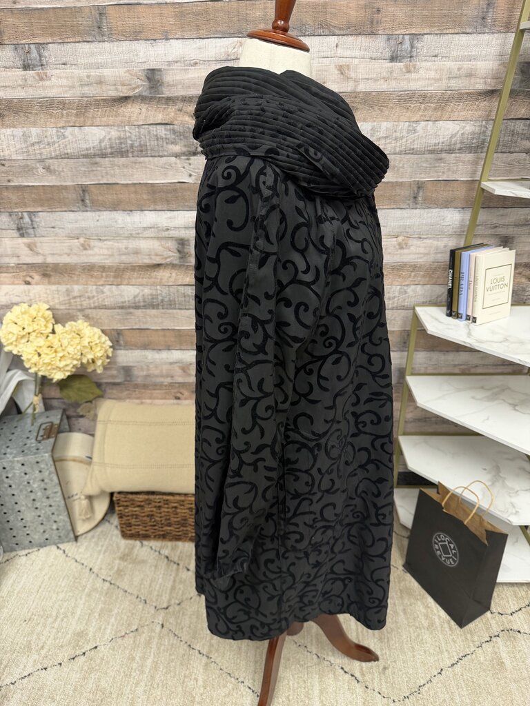 Mycra Pac Black/Scroll Reversable Raincoat W/ Cowlneck Mycra Pac Black OS women JACKETS & COATS