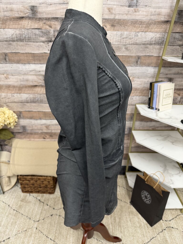 Yest Charcoal Military Inspired Cardigan Jacket Yest Charcoal 6 women JACKETS & COATS
