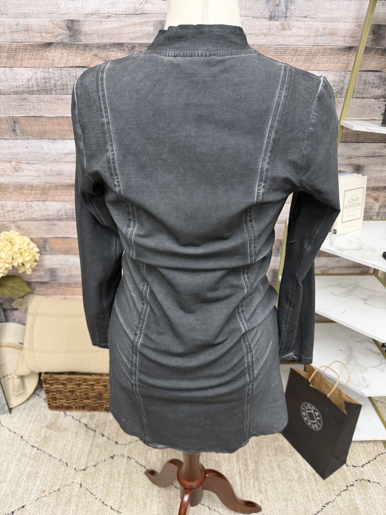 Yest Charcoal Military Inspired Cardigan Jacket Yest Charcoal 6 women JACKETS & COATS