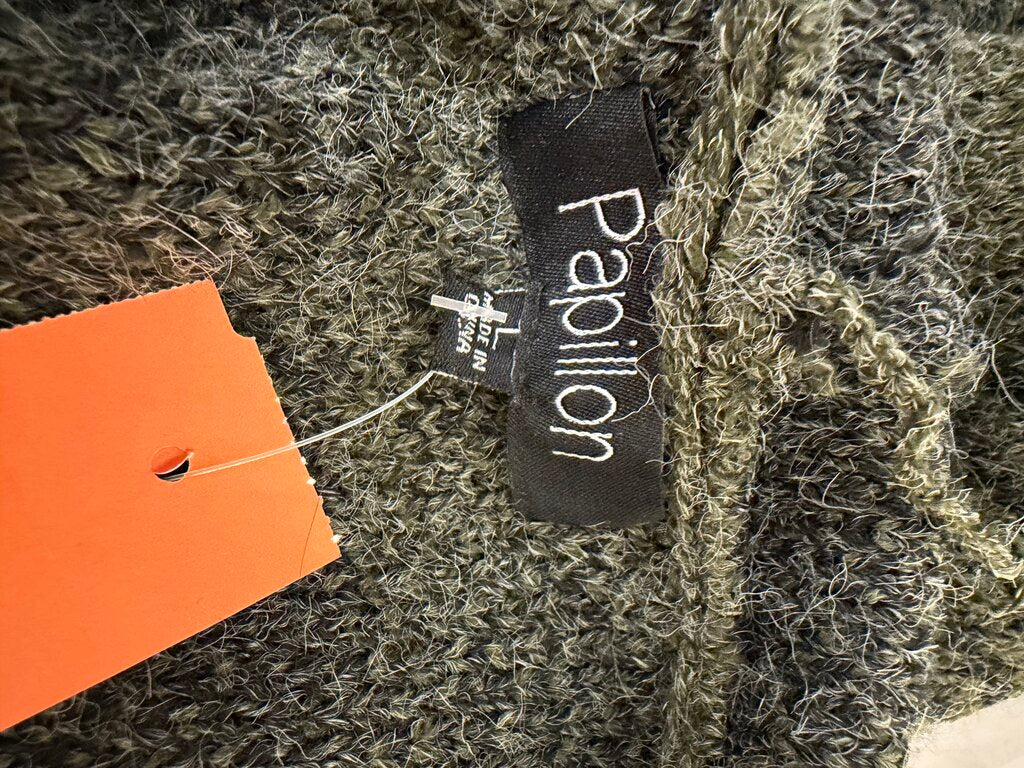 Papillon Brown Plaid Wool Blend Cardigan Coat Papillon Brown Large women JACKETS & COATS
