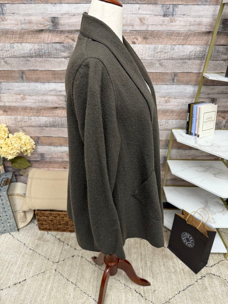 Cut Loose Brown Wool Drape Front Cardigan Cut Loose Brown Small women CARDIGANS