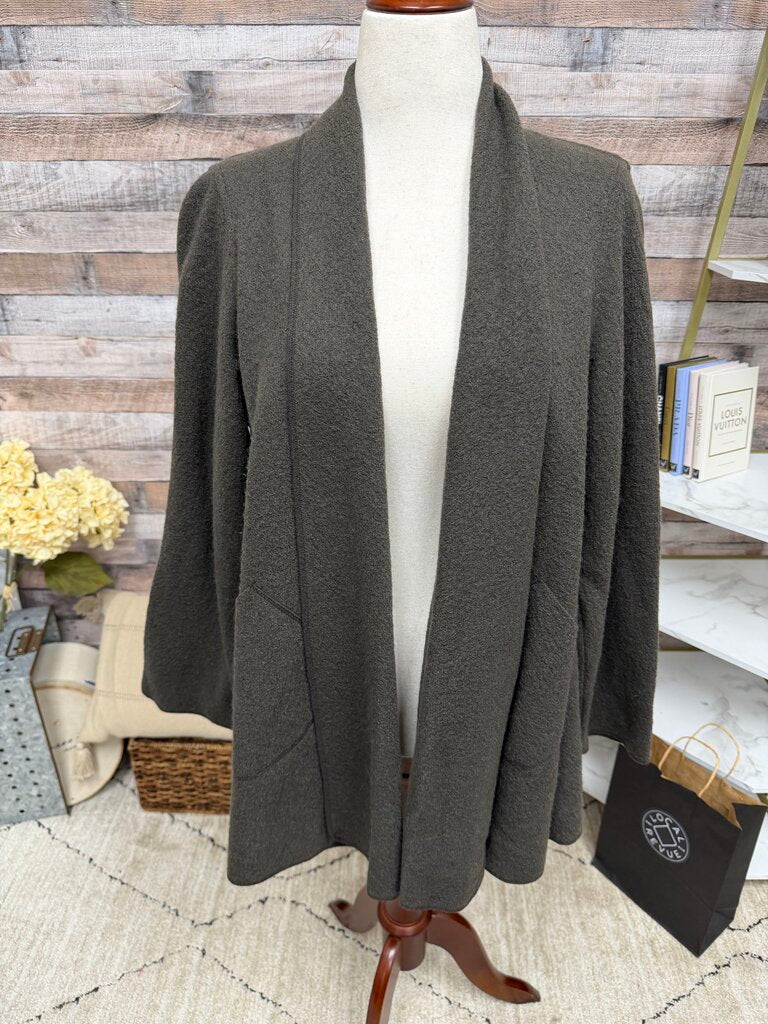 Cut Loose Brown Wool Drape Front Cardigan Cut Loose Brown Small women CARDIGANS