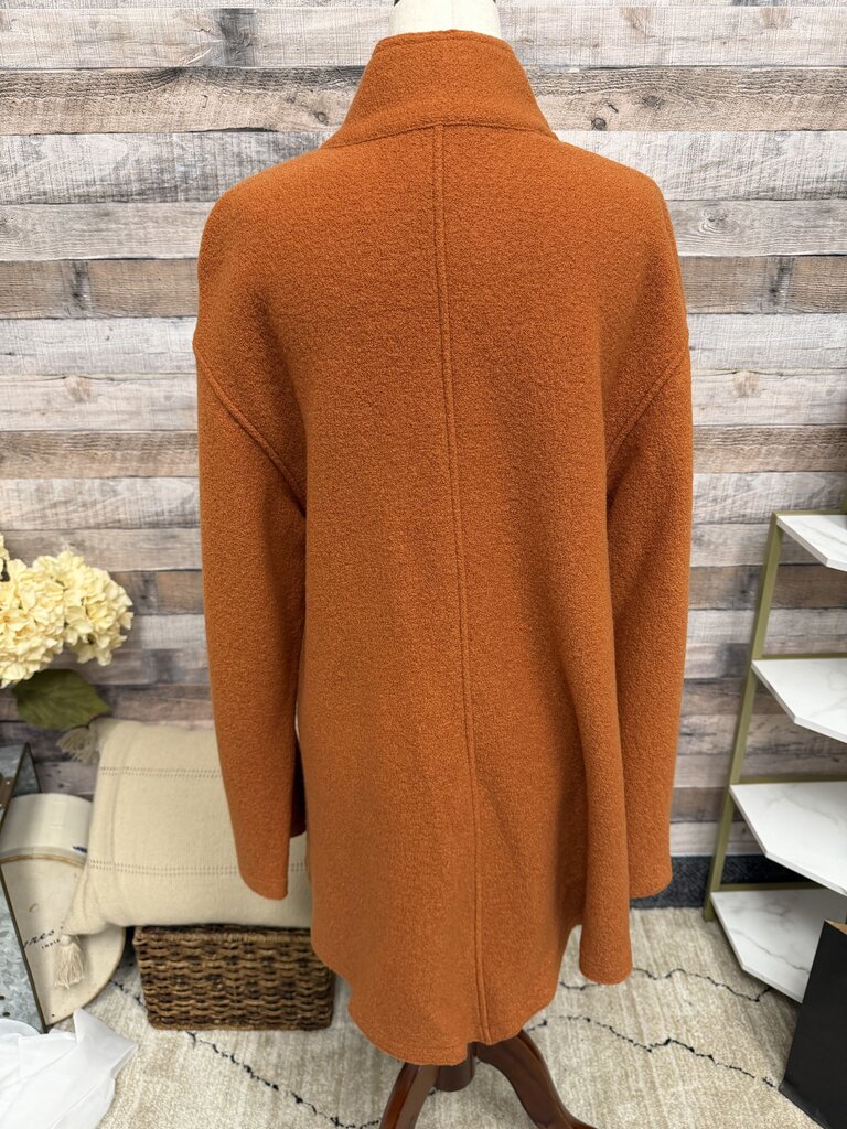 J Jill Orange Wool Coat J Jill Orange Small women JACKETS & COATS
