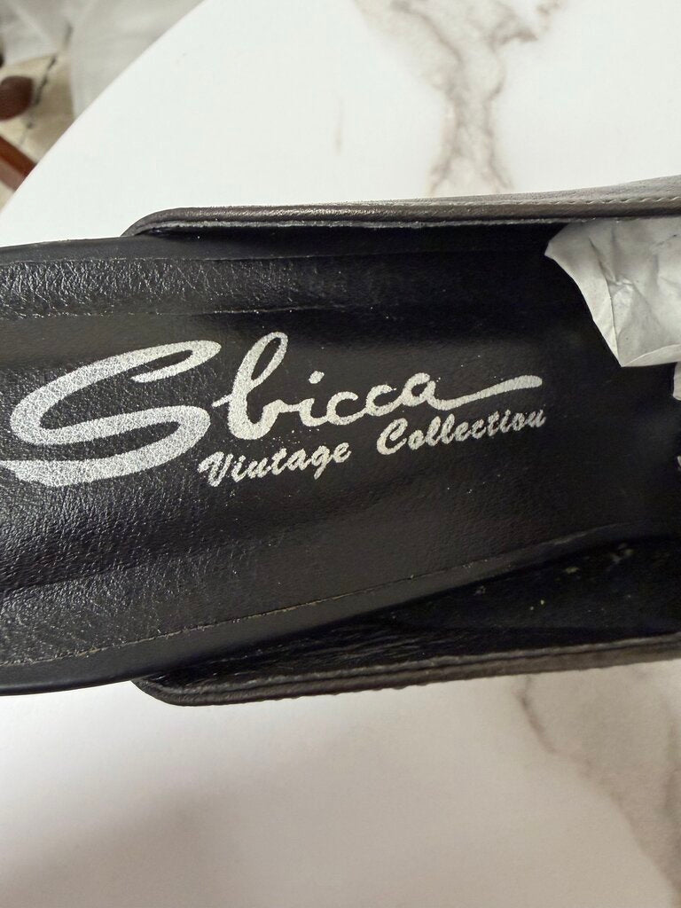 Sbicca Pewter Leather Mules Sbicca Vintage Collection Pewter 8 women SHOES