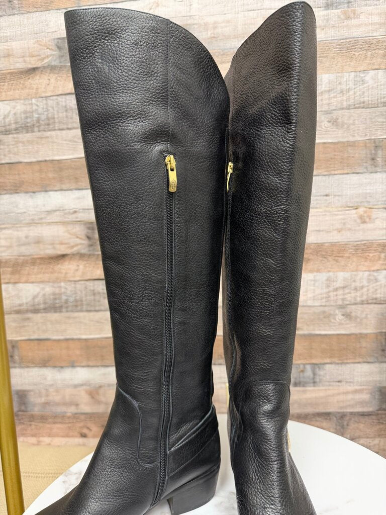 Vince Camuto Black Leather Bedina Over the Knee Boots Vince Camuto Black 8 women BOOTS