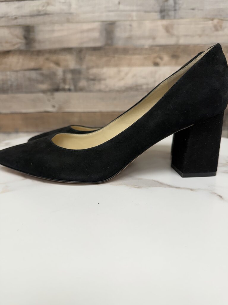 Marc Fisher LTD Black Suede Pointed Toe Pump Marc Fisher Black 8 women HEELS