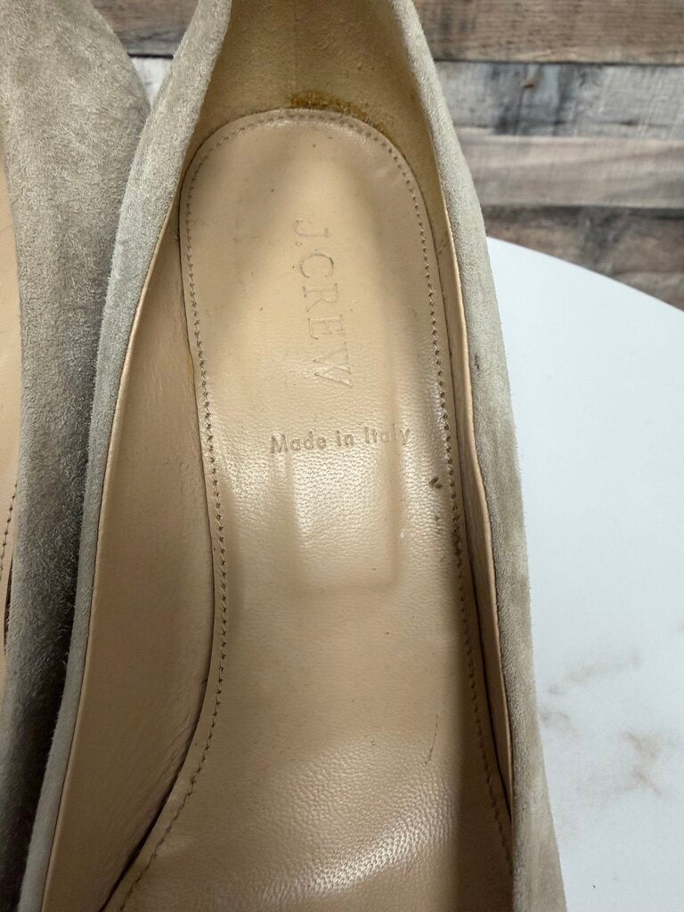 J. Crew Tan Suede Wedge Pumps J Crew Tan 8.5 women WEDGE