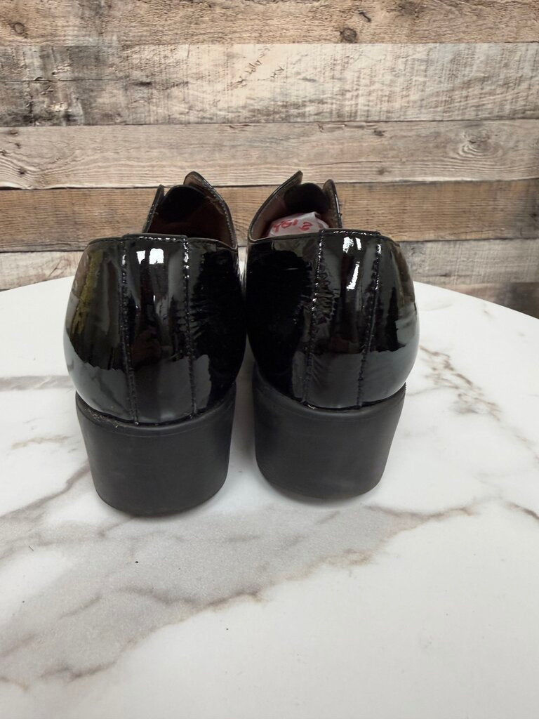 Wonders Black Patent Leather Platform Loafer Wonders Fly Black 39 women SHOES