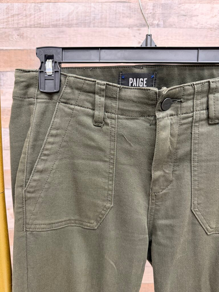 Paige Army Green Utility Jogger Style Pants Pagie Army Green 26 women PANTS