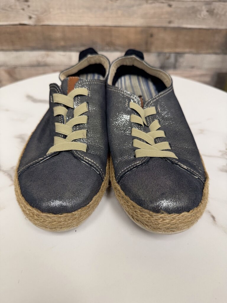 Spring Step Silver Metallic Espadrille Sneakers Spring Step Silver 8 women SNEAKERS